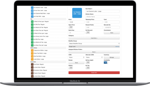 MobiPOS with content management system