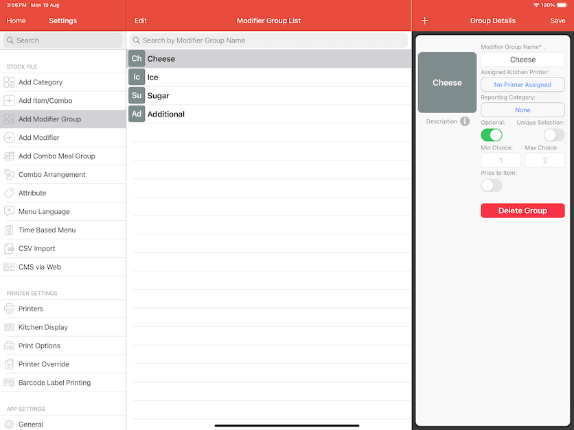 pos system add category