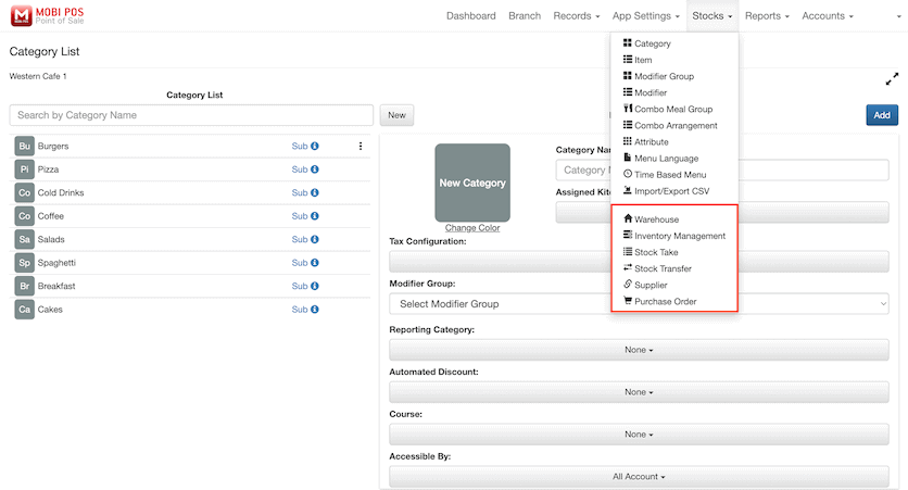 mobipos cloudsync stocks inventory management