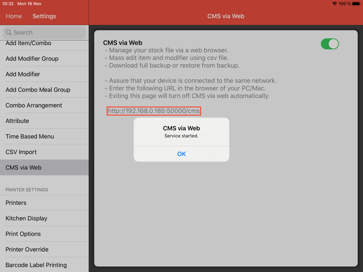 mobipos cms web backup restore ipad address