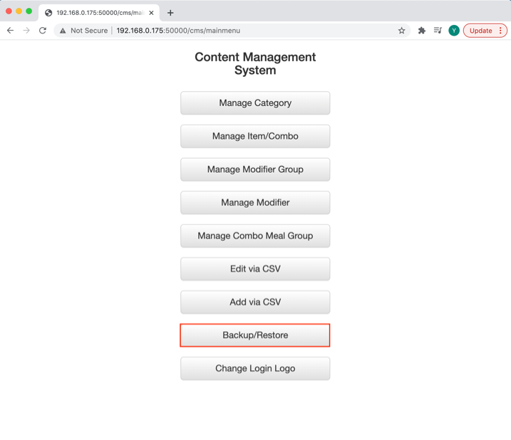 mobipos cms backup restore