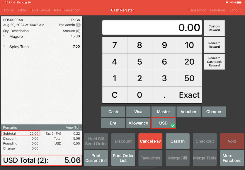 pos system alternate pay by alternate currency