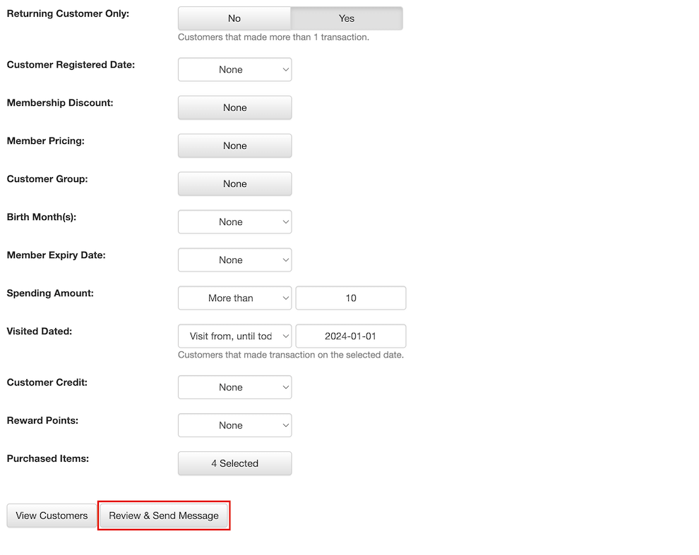 mobi-pos review and send message