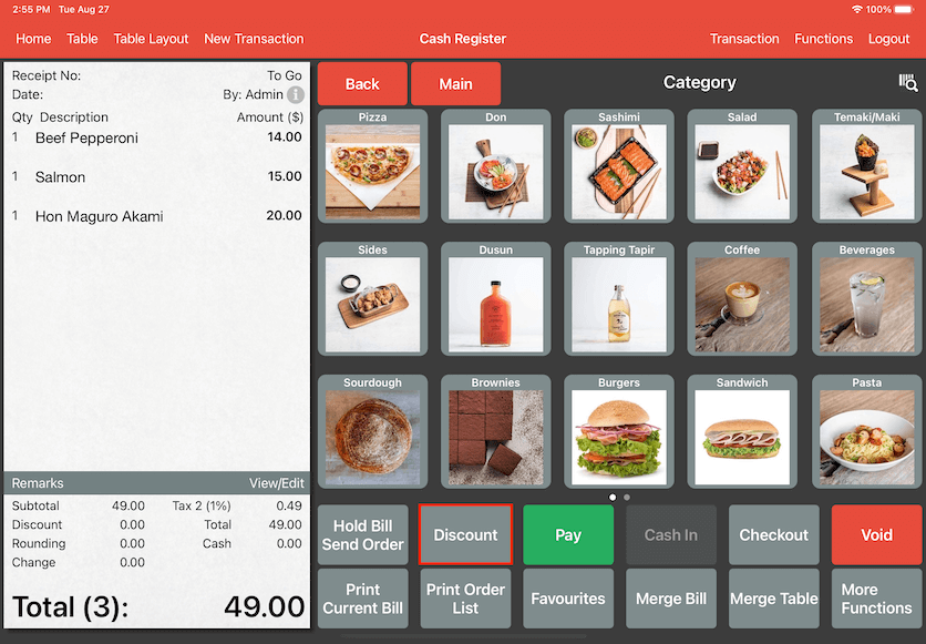 pos system discount automated cash register discount