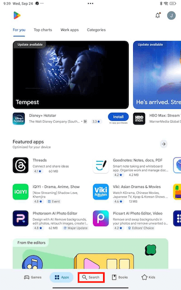 mobipos play store main page