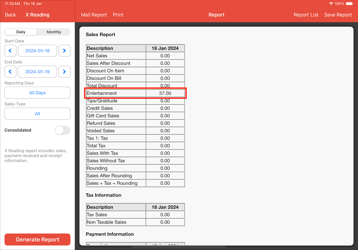 mobipos x reading report