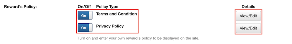 mobi-pos reward policy