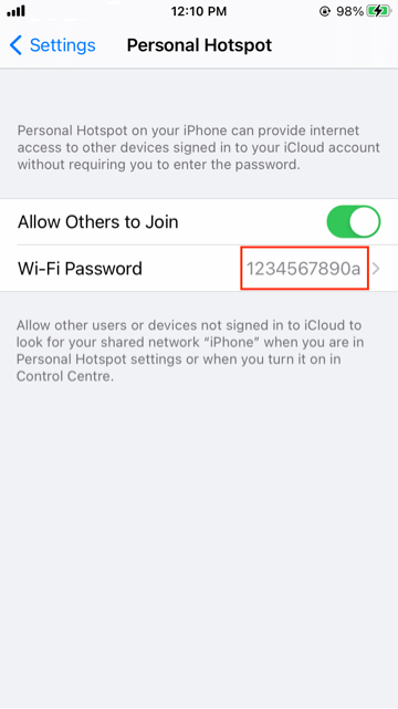 mobipos personal hotspot encryption ssid