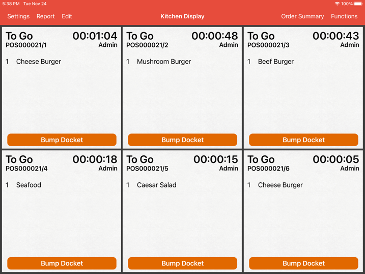 mobipos kitchen display system type configuration