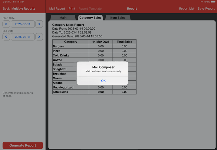 confirmation mail settings