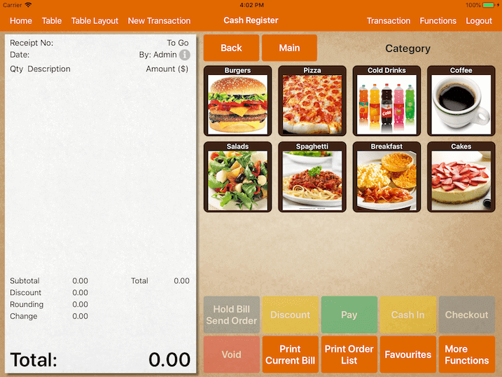 pos system cash register barcode settings