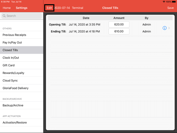 Mobi pos closed tills edit