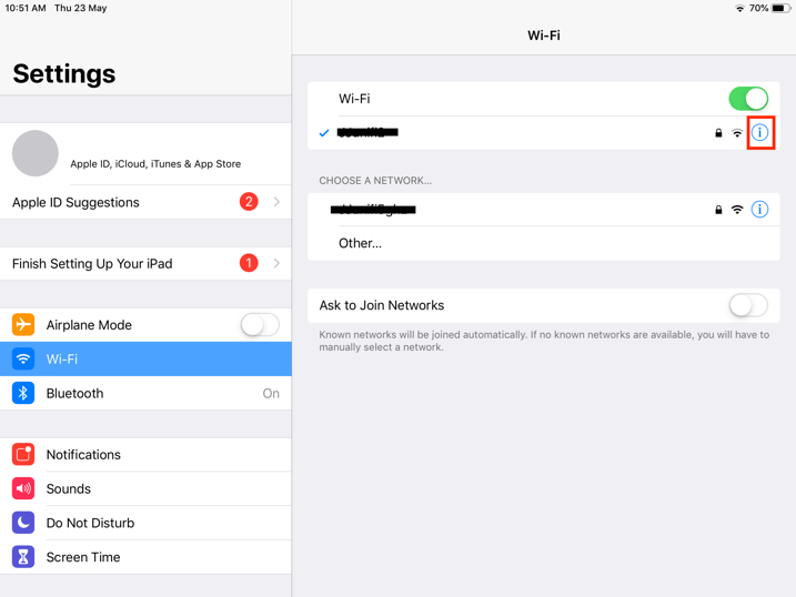 pos system 
printer ip address ipad settings