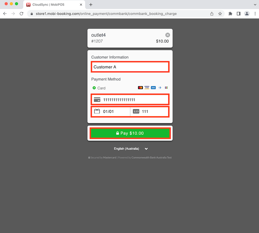 mobipos payment details