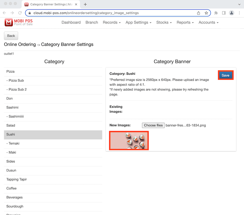 mobipos finalise image upload category banner