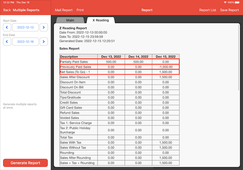 mobipos final payment net sales