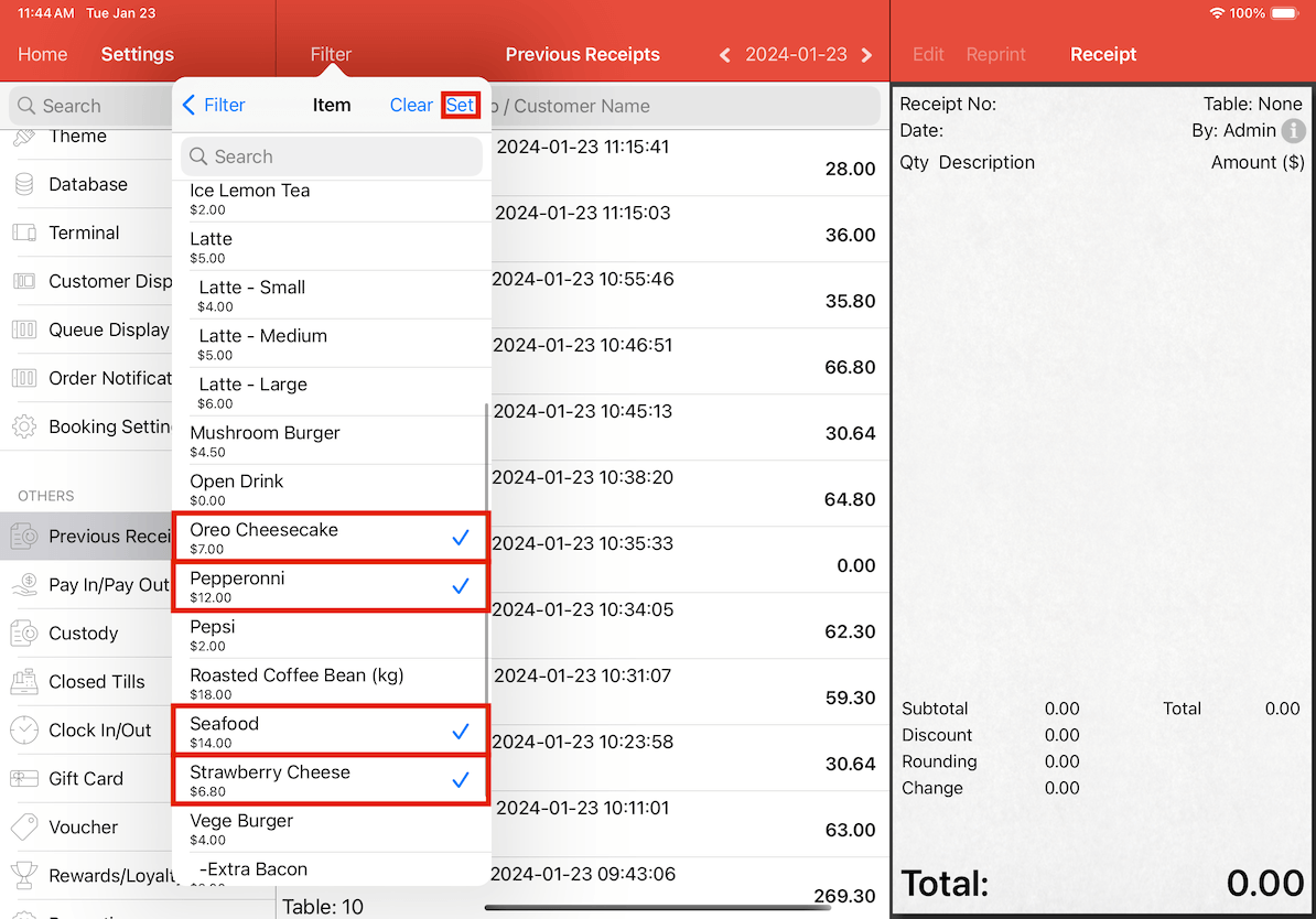 mobipos previous receipts example 3 filter details part 5