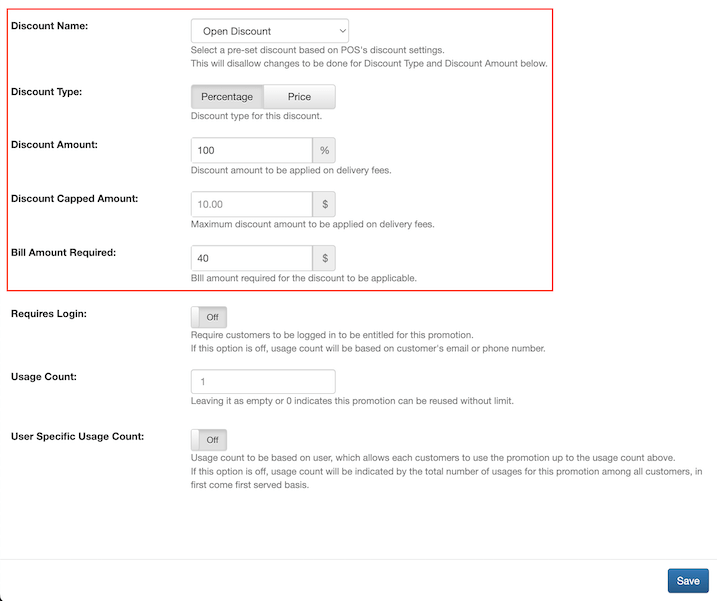 mobipos online ordering delivery discount configuration2