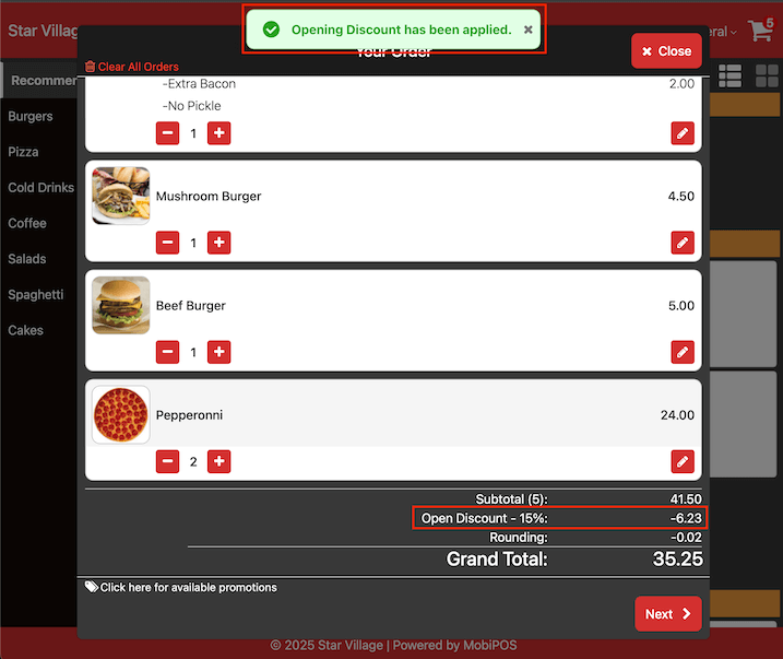 mobipos store success discount
