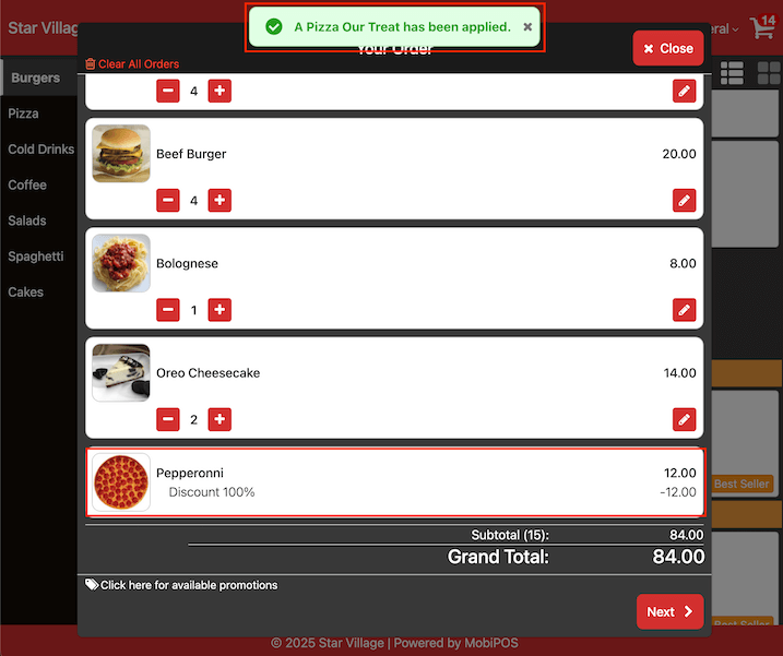 mobipos store succes discount