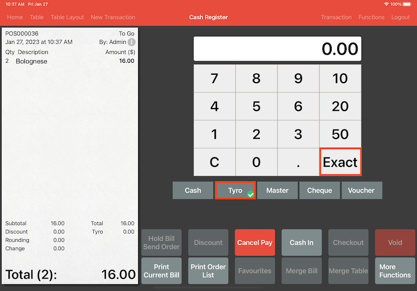 mobipos click and hold tyro