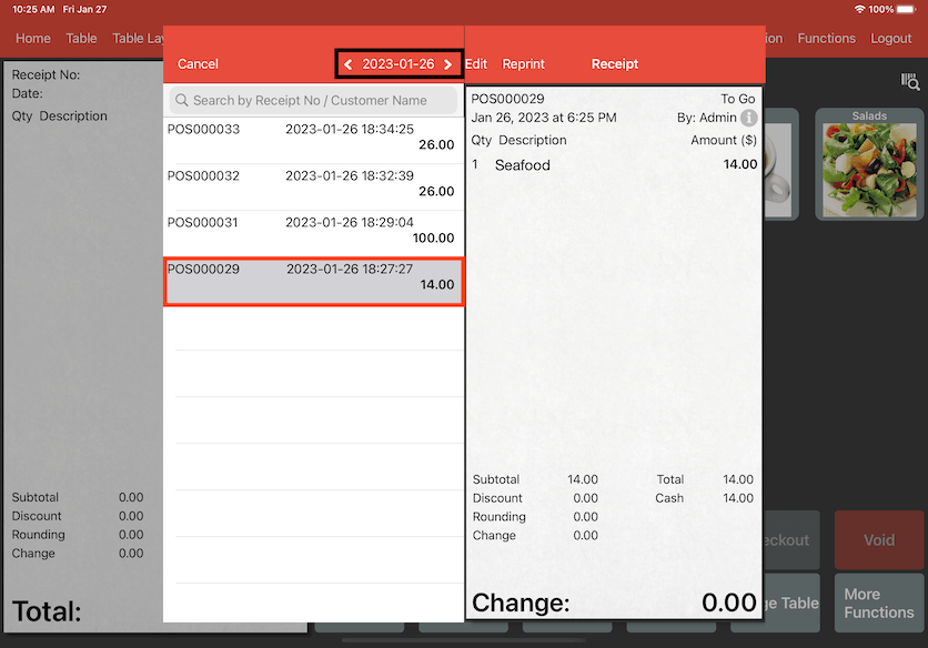 mobipos edit completed transaction