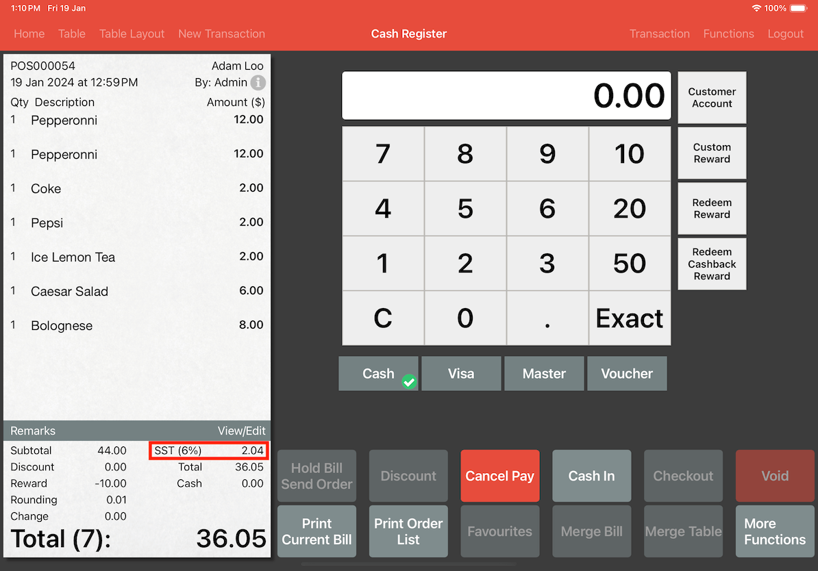 mobi-function view table availability