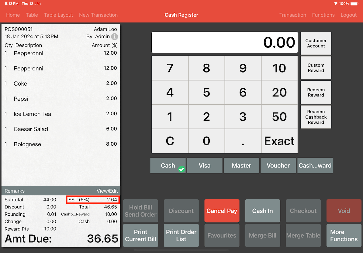 mobi-function view table availability