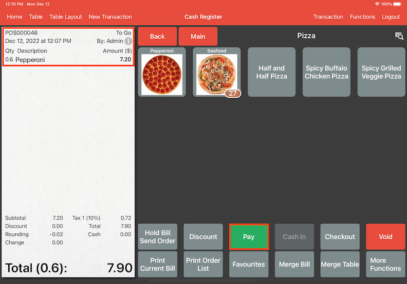 mobipos pay after split and pay