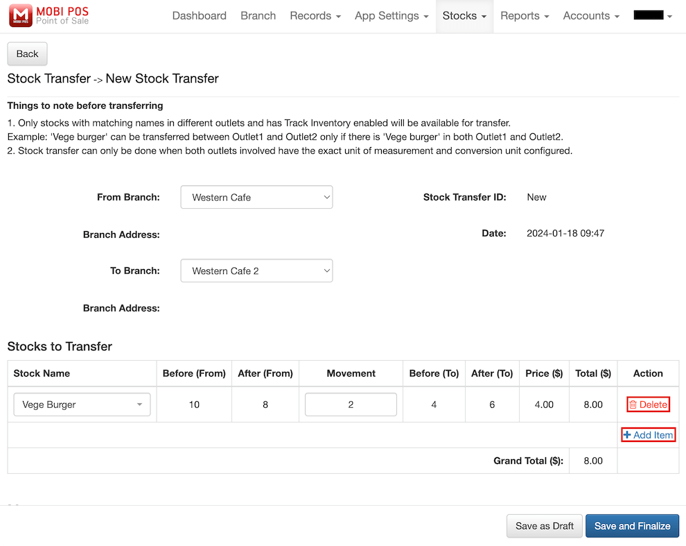 mobi-pos stock transfer information 2