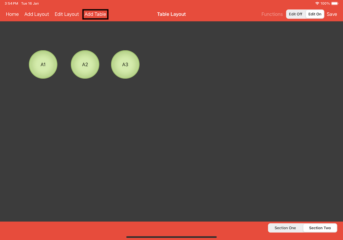 mobi-post table layout add table