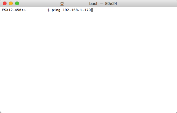 mac ping ip address