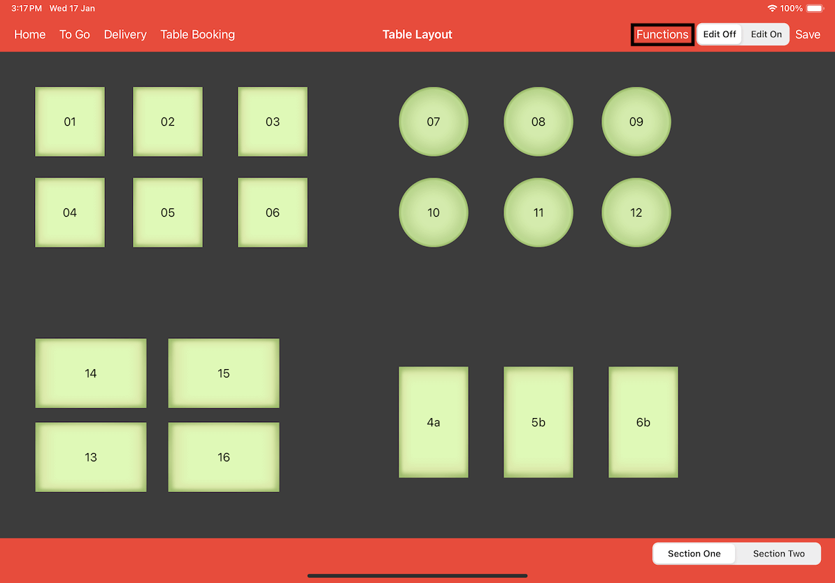 mobi-post table layout functions button