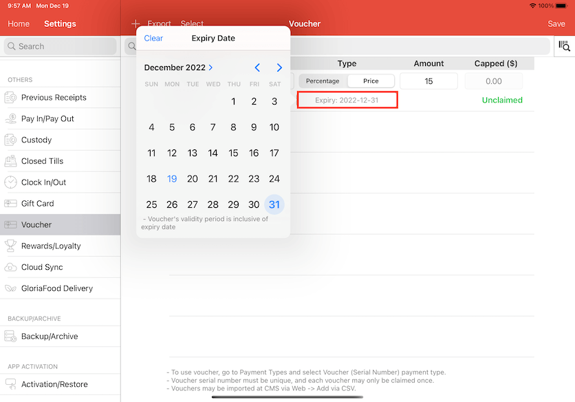 mobipos select expiry date voucher