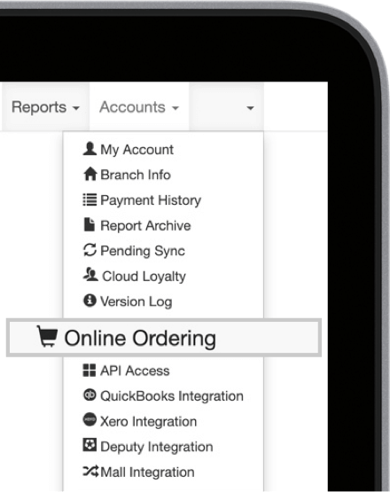 MobiPOS Online Ordering in CloudSync